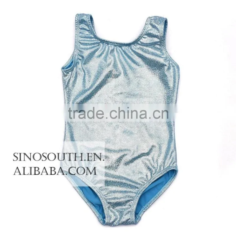 2017 New arrival thong gymnastics leotard fabric Shiny Leotards for girls