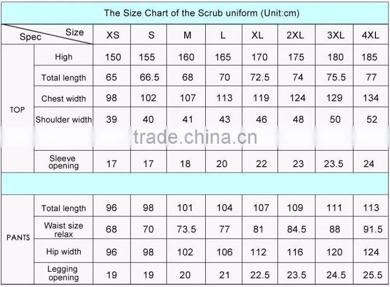 2017 Hospital Clinic Doctor Nurse Printed Medical Clothings Comfortable & Breathable Unisex Medical Scrubs Uniform Set