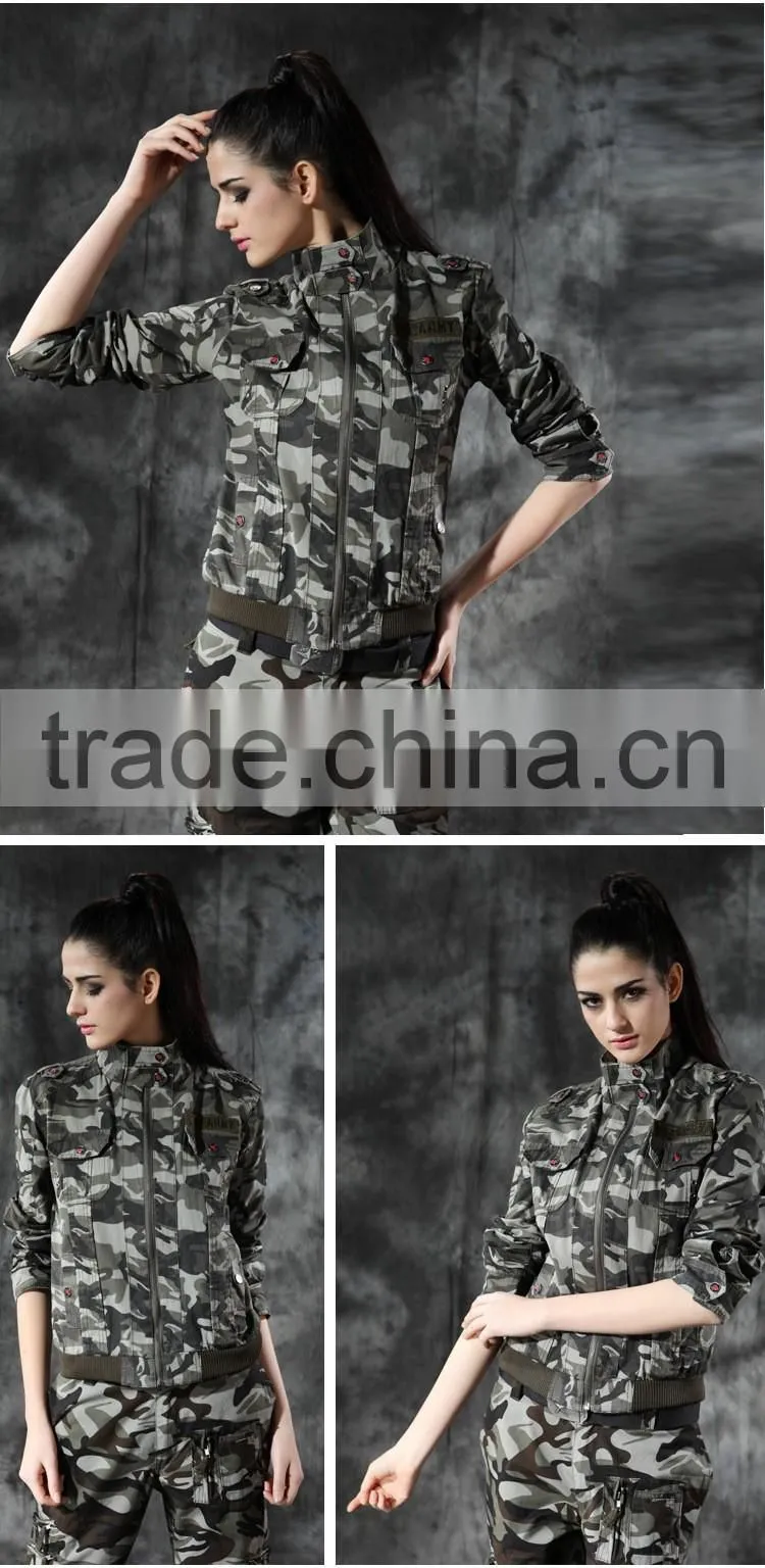 2016 Malaysian Combat Suit Women Green Army Jacket & Army Trousers Dress Uniform