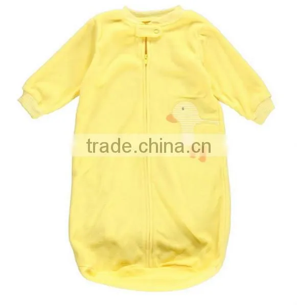 China alibaba applique cotton terry baby sleeping bag,new kids sleeping bag
