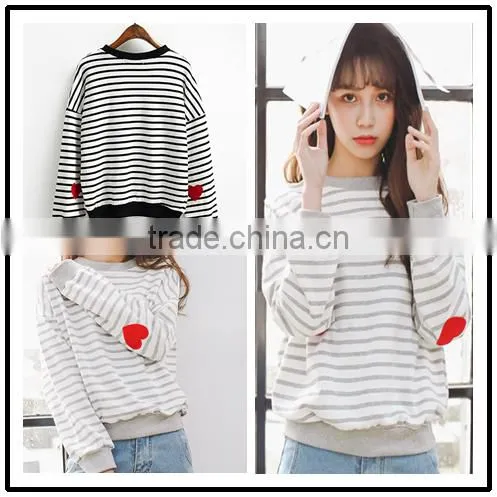 2016 wholesales hoodies O-neck long sleeve for girls