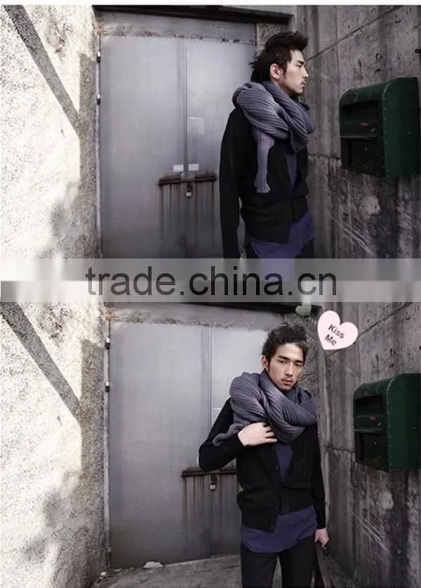 Free size hot sale korean style latest woolen scarf with sleeve novelty winter hijab scarf,muffler