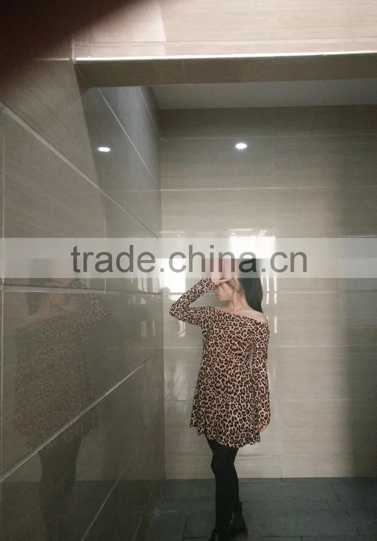 Women Leopard Sexy Sleeveless Dresses