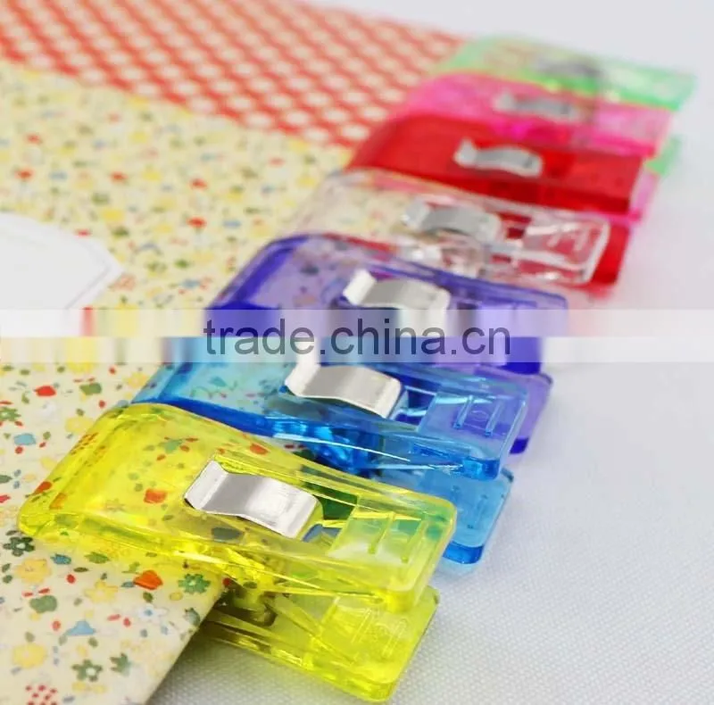 40 PCS colorful sewing &quiting binding craft wonder clips-3.3x1.8cm