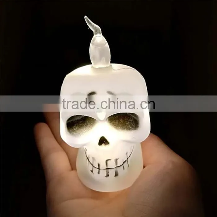 Plastic Halloween Party Decorations Silver Tone Skull
