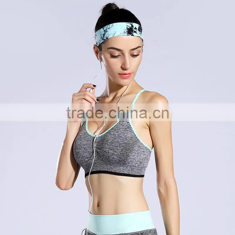 Women's Strappy Back Yoga Padded Sports Bra