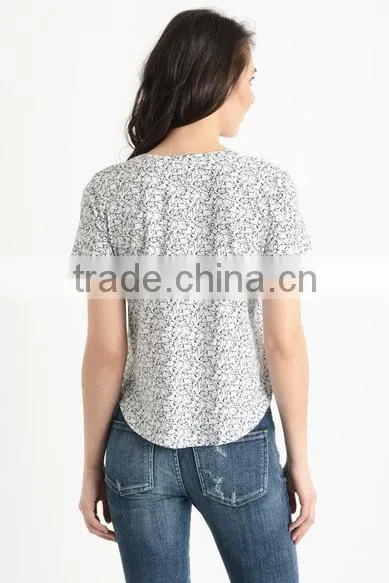 Custom Womens Spectacles Printed T-Shirts,Short sleeve Cotton printed T-shirts for women