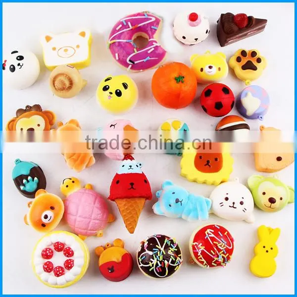 High quality squishy Kawaii toys 10pcs/set PU Soft slow rising squishy