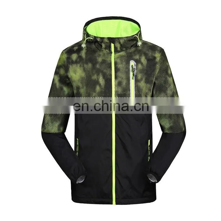 OEM Service for Men's hooded windbreaker jacket 100% polyester