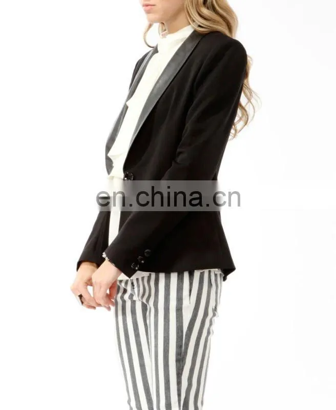 CHEFON Coated Collar Blazer Womens CFB0031
