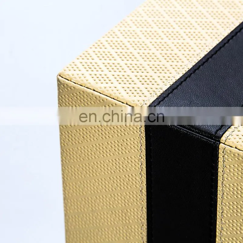 Alibaba Express Excellent Handmade Leather Recycle Office Bin