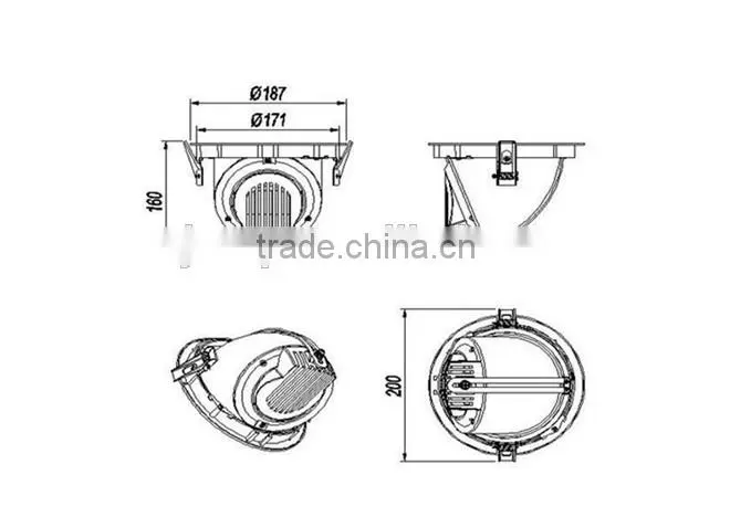 NEW DESIGN HIGHT BRIGHTNESS 20W LED TRUNK LIGHT