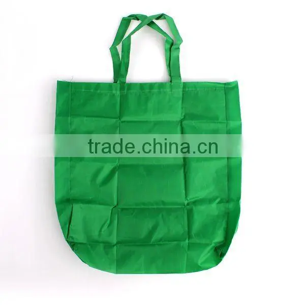 Folded to be pouch polyester shopping bag