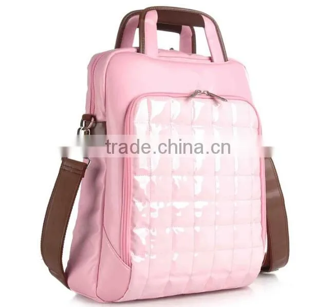 quilt PU computer tote bags for ladies