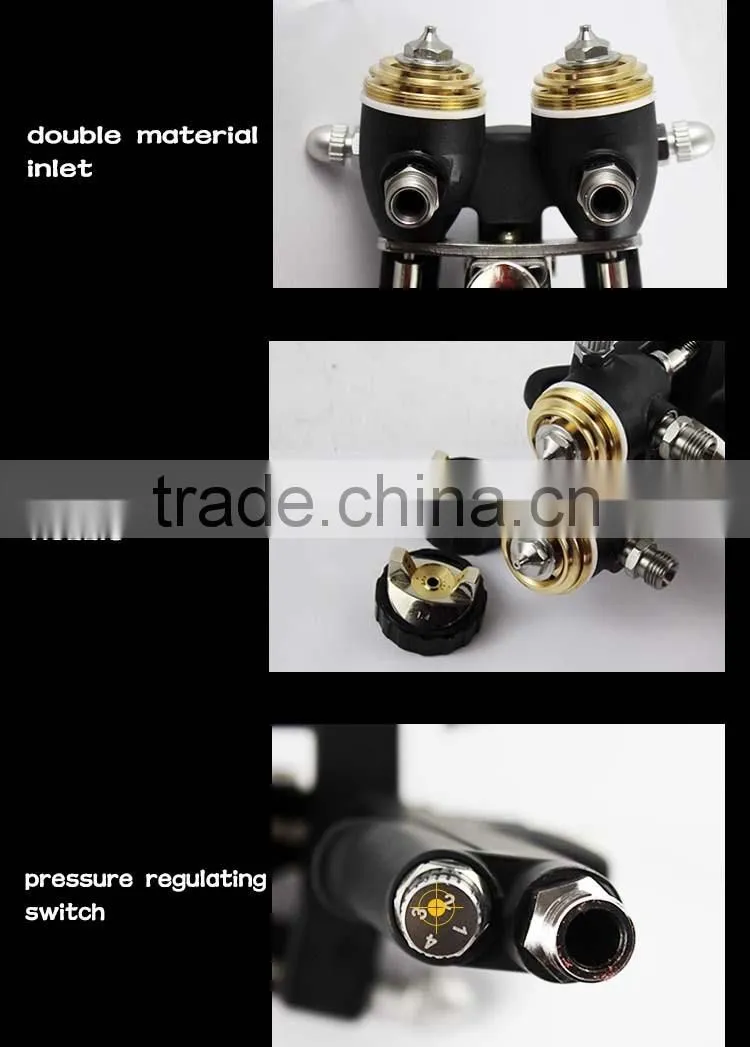 double nozzle spray gun