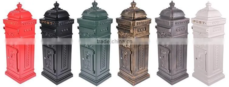 Customised Outdoor Newspaper Die Casting Aluminum American Mail Box