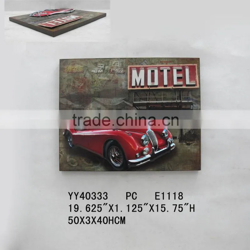 eco-friendly wall tin sign, vintage tin sign