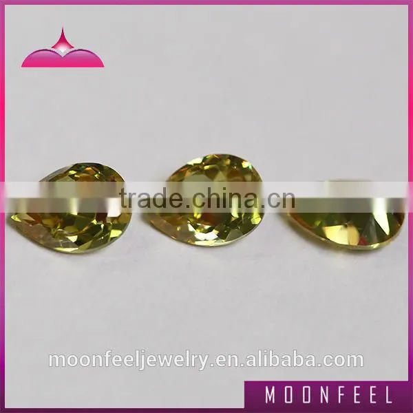 hot sale color change cubic zirconia pear gems stones