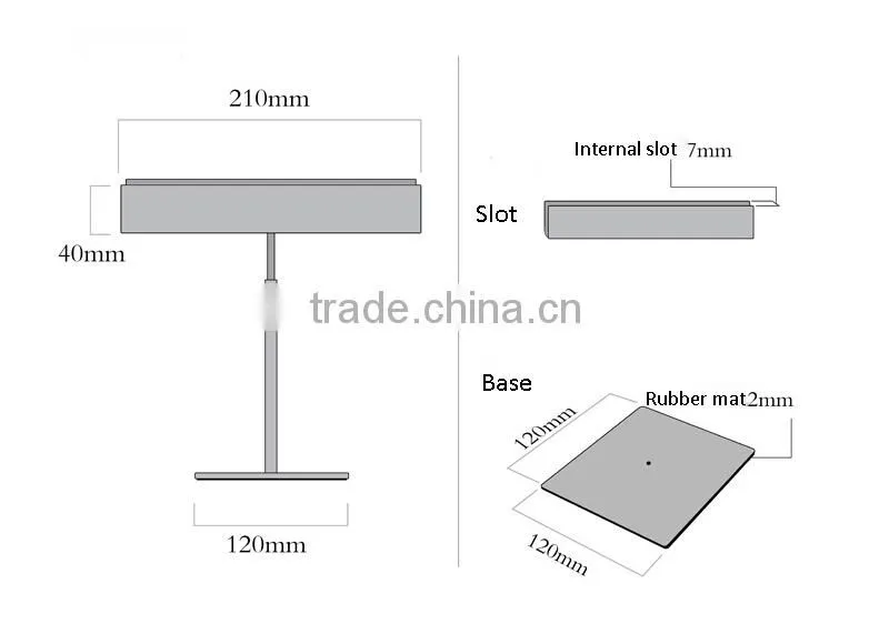 Metal Desktop Black A4 A3 Poster Stand Display Advertising Stand Poster Holder