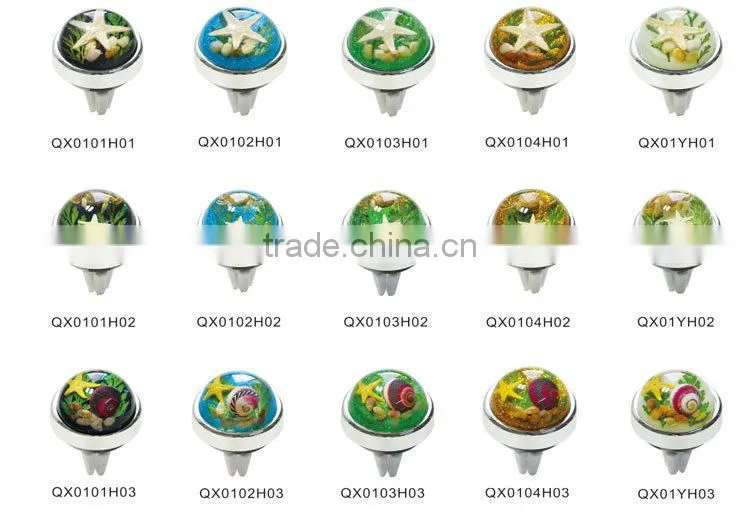 Sea Life Resin Atuo Perfume Resin Clip Car Perfume base factory