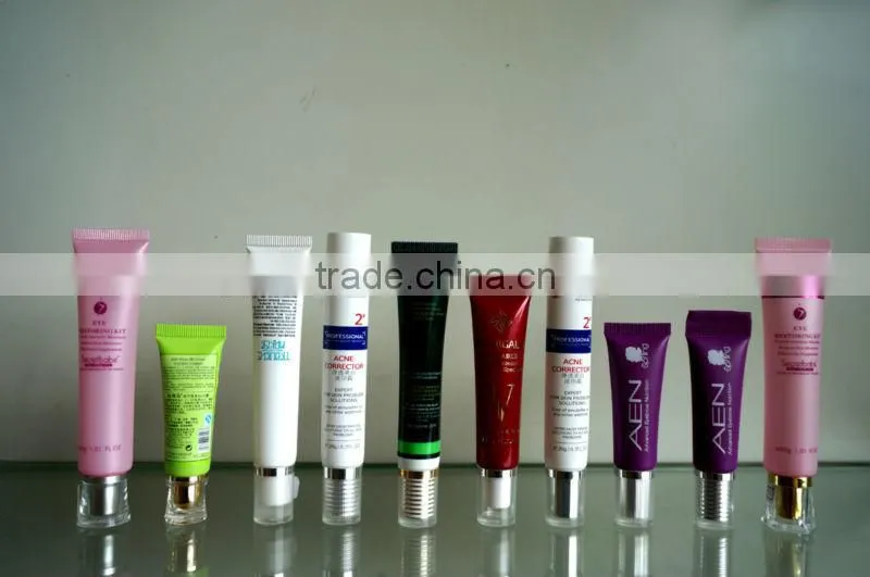 Soft tube for cosmetic packaging, plastic cosmetic containers,cosmetic plastic tube