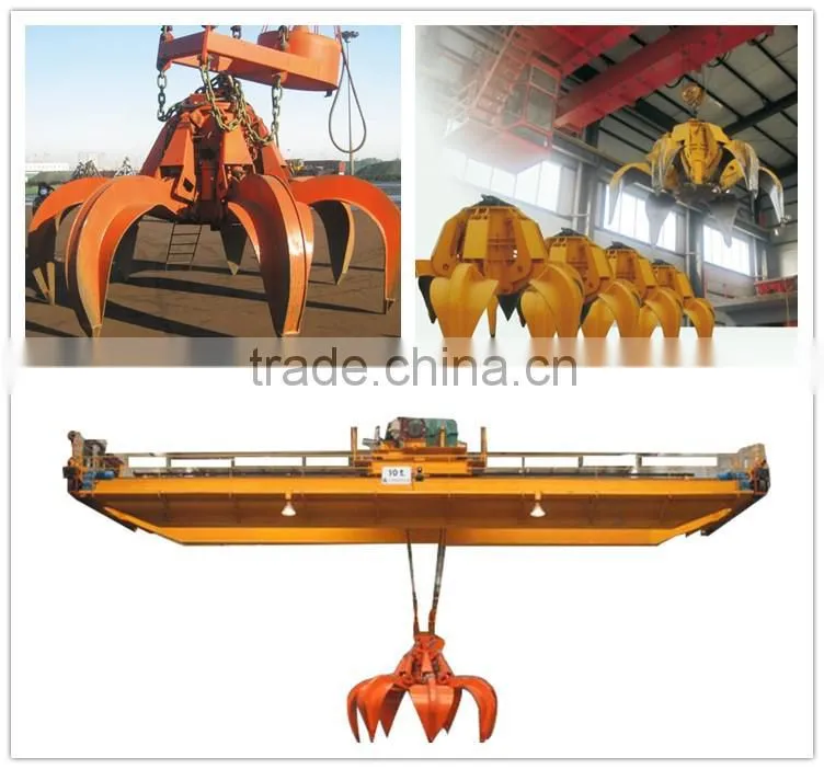 Workshop Electric Hydraulic Grab Crane 20t