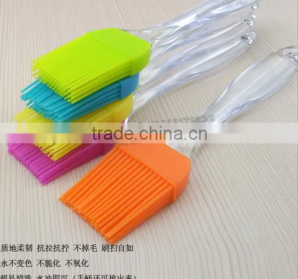 Best good colorful Non-stick portable bbq silicone oil brush,silicon paint grill brush