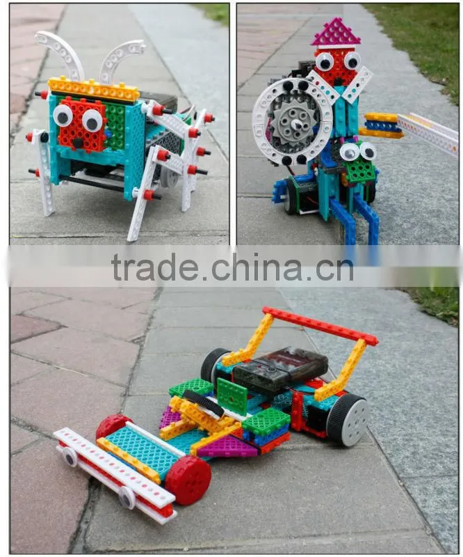 Hot style4 Channel Remote Control suit remote Variety building blocks bricks educational toys assembled robot tank