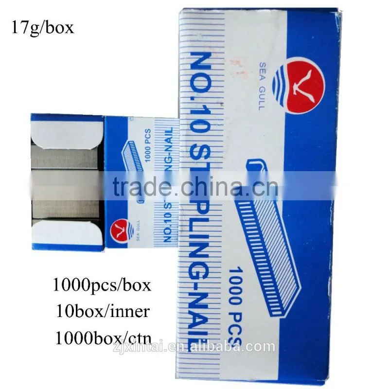 Wholesale standard office staple pin with galvanized color