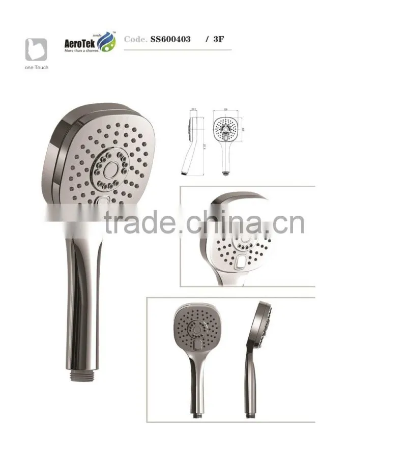 China factory high quality durable rain bath hand shower
