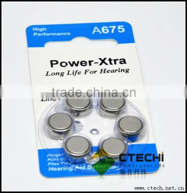 1.4v hearing aid battery a675