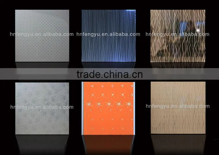 decoration plastic room hot stamping PVC ceiling panel