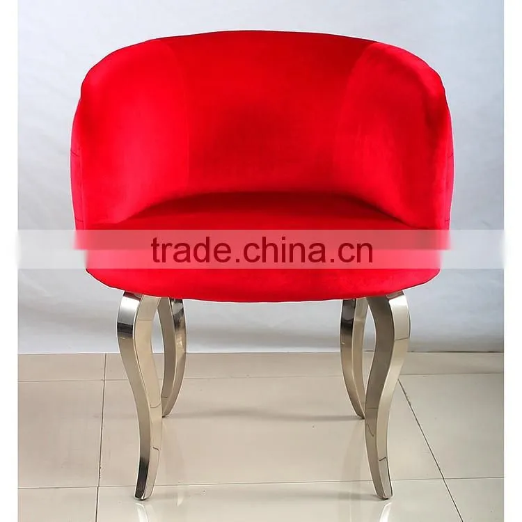Modern fabric cafe chair and recreational chair