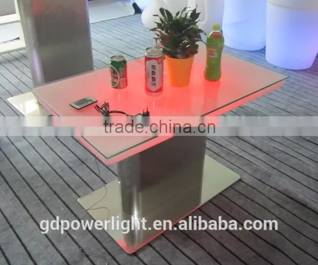 New PE Plastic Bar Table with LED light and remote control YXF-8856