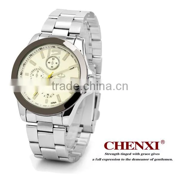 Most Popular Trendy Style Stainless Steel Case Back Watch Large Wrist OEM Black Silver Quartz Custom Watch Man