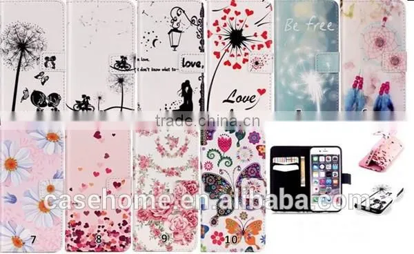 Girls Style Flip PU Leather Phone Case Cover For Apple iPhone 6s