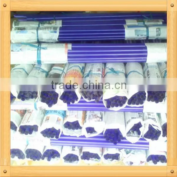 broom handle with Metal thread tip and plastic hange/ metal broom Handle /painted metal broom handle