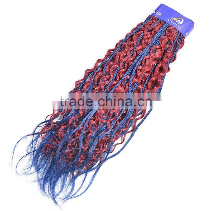 7A Big Stocks Wholesale Kinky Curl Malaysian Synthetic Hair