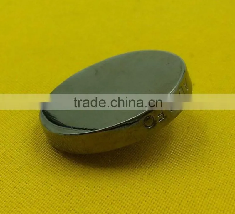 25mm Side Logo Flat Face Metal Shank Button -- MJ2638