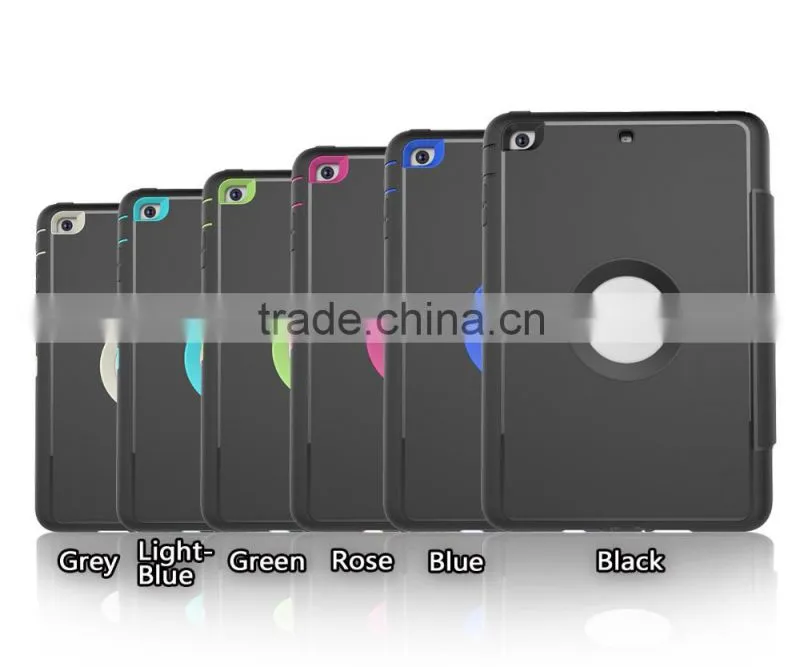 2016 Sleep Wake Function Leather Case For iPad Mini Folding PU Leather Case Full Cover Protective For iPad Mini 1/2/3 TB-0280