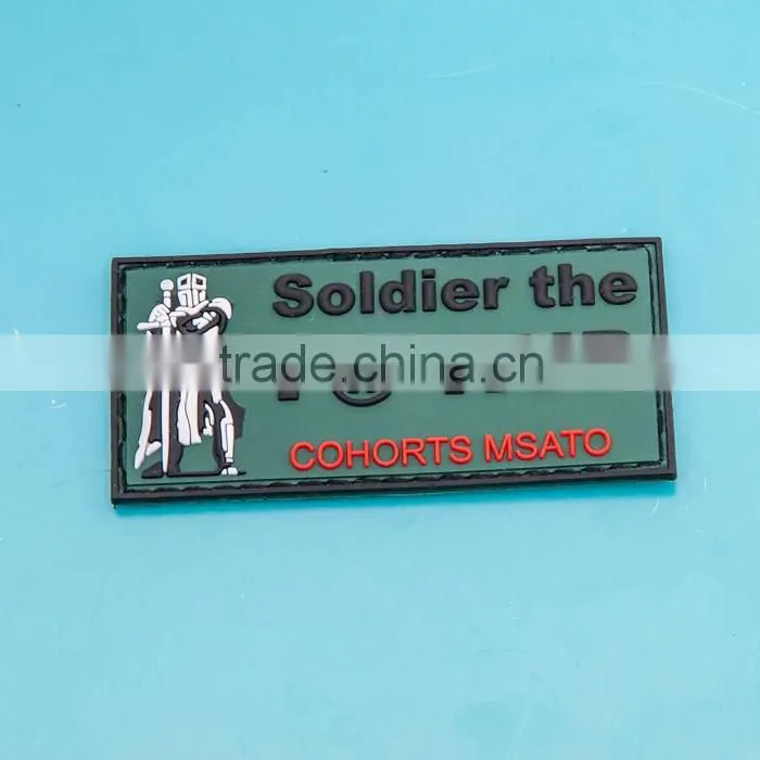 restaurant promotion gift 3D PVC patches manufacturer