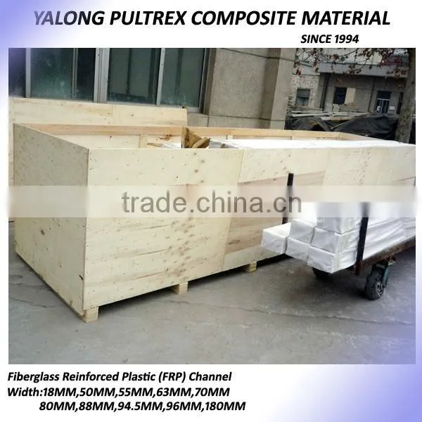 Pultruded FRP Profie,Fiber Glass Channel,Anti-corrosion Work Platform Use