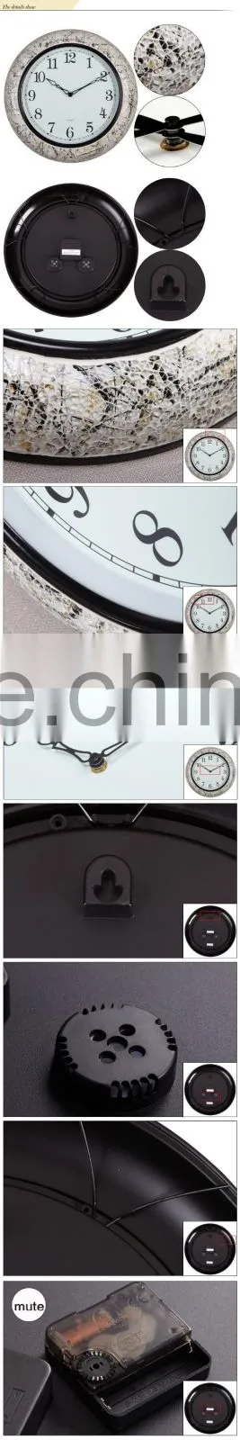 15 Inch Mosaic Big Size Home Decor Clock Manufacturer