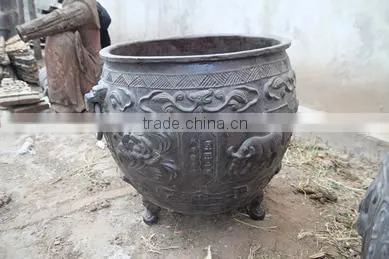 chinese antique old iron vat