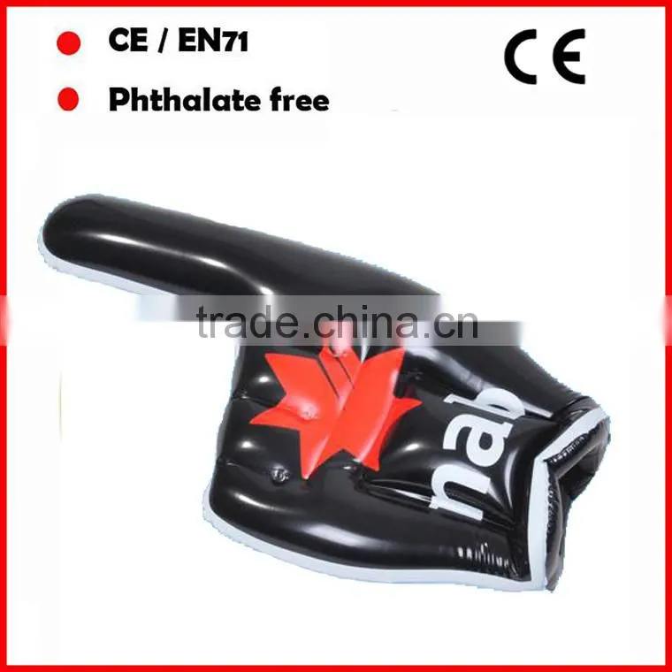 big hand for cheering/inflatable cheering hands/inflatable middle finger hands