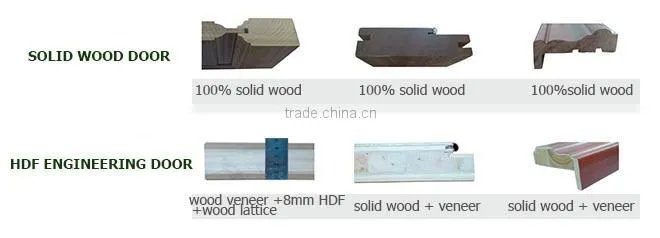 special flower carving used solid wood interior doors design