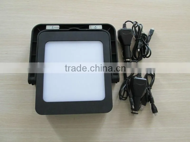 Black Solar LED Camping Light with Charger