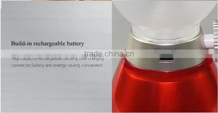 Traditional Blow Control USB Rechargeable Antique Cut Glass Oil Lamps / Best Promotional Gift and Traditional Meeting