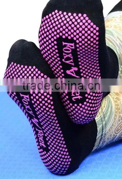 custom Cotton Anti-SlipTrampoline socks Non Skid Non-Skid yoga Sock Rubber Socks Sport Socks jump socks trampoline grippy socks