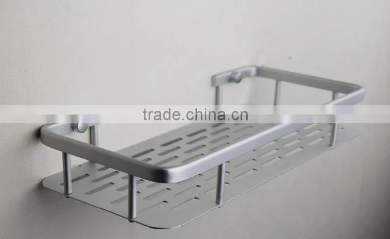 Bathroom wall mounted corner shelves/Hot sale metal chrome bathroom shelf /corner rack